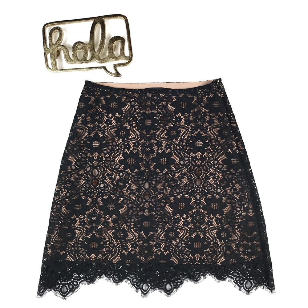 For Love & Lemons Rosemary Lace Overlay Skirt